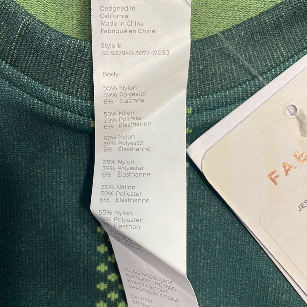 Nwt Fabletics Jessie Seamless Crop Top - image 8